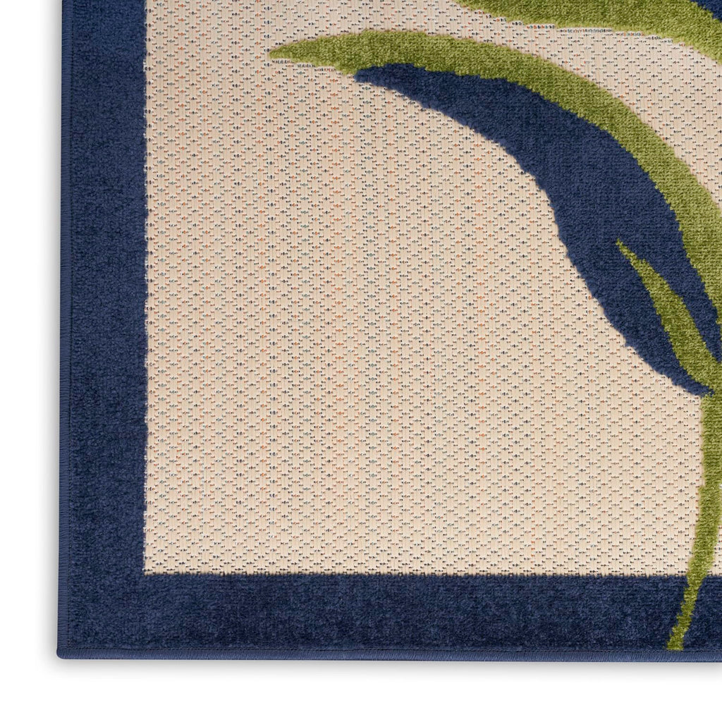 Nourison Aloha Outdoor Multicolor 10' X 14' Area Rug, Easy Cleaning, Non Shedding, Bed Room, Living Room, Dining Room, Deck, Backyard, Patio (10X14)