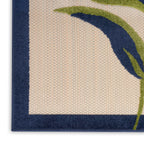 Nourison Aloha Outdoor Multicolor 10' X 14' Area Rug, Easy Cleaning, Non Shedding, Bed Room, Living Room, Dining Room, Deck, Backyard, Patio (10X14)