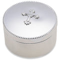 Reed & Barton Abbey Cross Silverplate Keepsake Box, 0.85 LB, Metallic