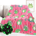 Hwing Glow In The Dark Frog Blanket Cute Frog Gifts For Girls Women Frog Stuff Frog Decor For Bedroom Mushroom Frog Throw Blanke