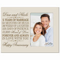 LifeSong Milestones Personalized five year anniversary Keepsake her him Custom Engraved 5th year wedding celebration for Husband