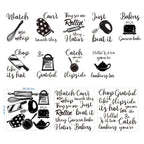 Kitchen Quotes Wall Stickers Kitchen Lettering Wall Decal Kitchenware With Sayings Wall Decoration For Kitchen Dining Baking Roo