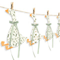 Maitys 2 Sets Silly Goose Green Baby Shower Bunting with Bow Ribbon One Silly Goose Birthday Banner Baby Showers Decorations for