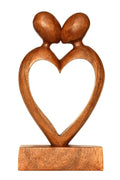 G6 Collection 12 Wooden Handmade Abstract Sculpture Statue Handcrafted - Loving You - Gift Art Decorative Home Decor Figurine Ac