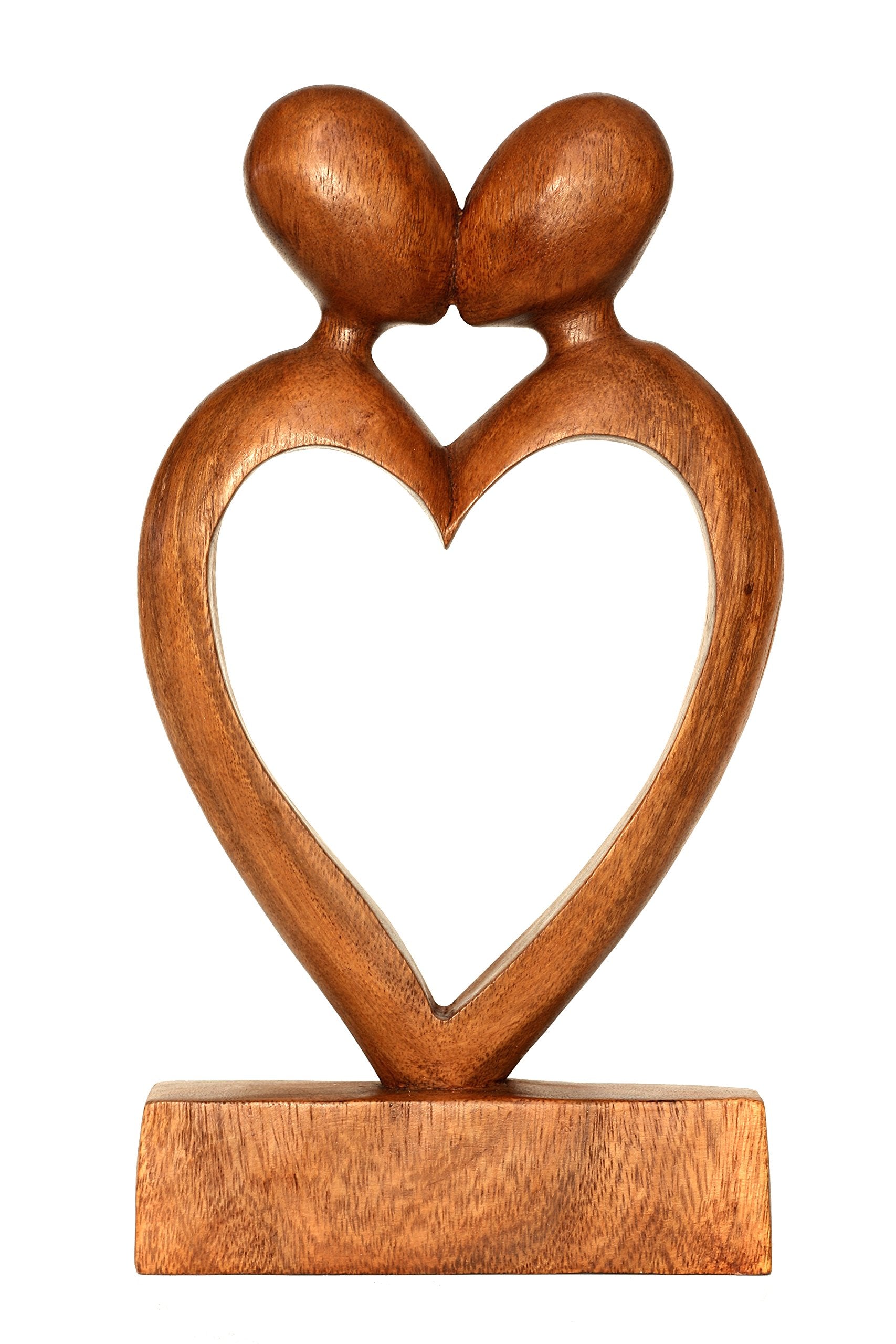 G6 Collection 12 Wooden Handmade Abstract Sculpture Statue Handcrafted - Loving You - Gift Art Decorative Home Decor Figurine Ac