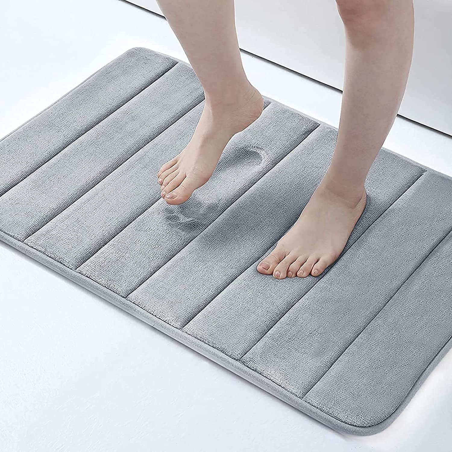 KHUMARI AntiSkid Bath Mats | Water Absorbing Bathroom Mat | Soft, Comfortable, Easier to Dry, Machine Wash | Door Mats for Home