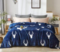 Dakang Plush Blanket Queen Size(90' X 90'), Flannel Fleece Blanket, Soft Microfiber Cozy Lightweight Solid Color Bed Couch Bla