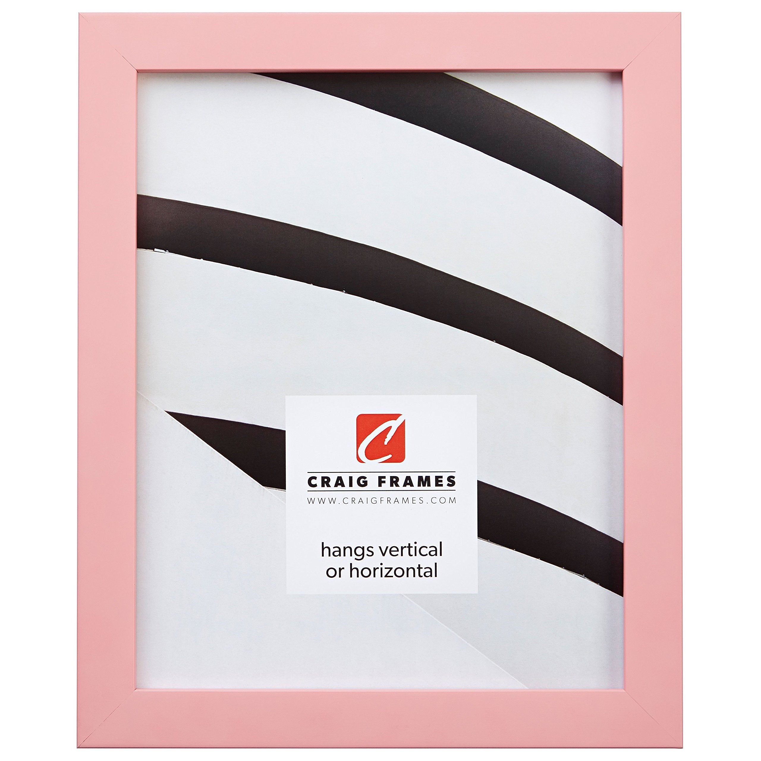 Craig Frames Confetti, Modern Light Pink Picture Frame, 14 x 18 Inch