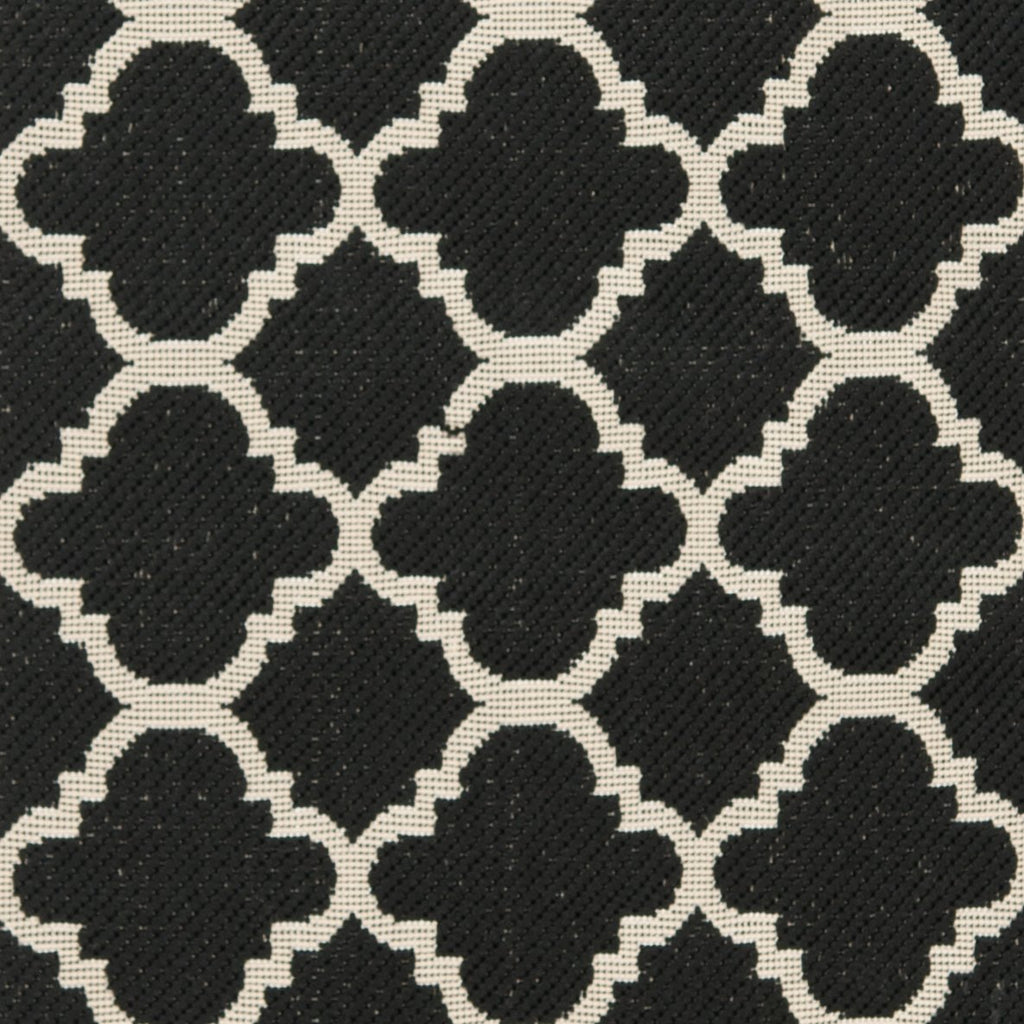 Safavieh Courtyard Collection Accent Rug - 2'3' X 5', Black & Beige, Trellis Design, Non-Shedding & Easy Care, Indoor/Outdoor & Washable-Ideal For Patio, Backyard, Mudroom (Cy6918-226)