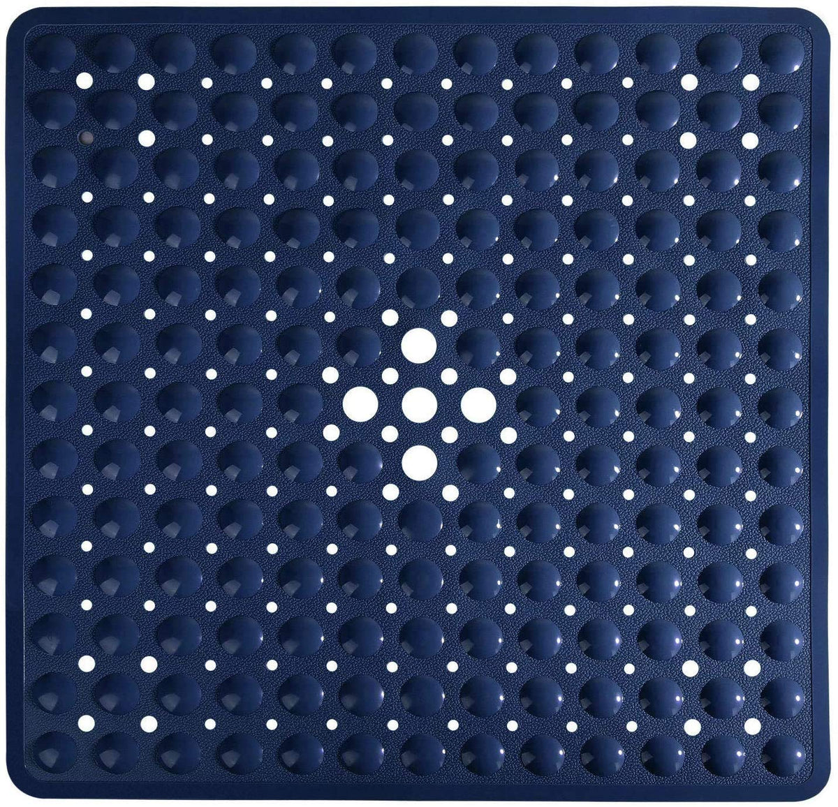 Yimobra Shower Stall Mat Non Slip, 21X21 Inch, Soft Square Bath Mat For Shower With Suction Cups And Drain Holes, Stall Floor Ma