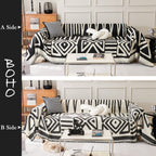 Handontime Boho Sofa Covers For Dogs Black Couch Sofa Covers For 3 Cushion Couch Sofa Beige Chenille Sofa Slipcover Couch Covers For Sectional L Shaped Couch Pets Protector Furniture Covers 71' X150'