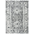 SAFAVIEH Vintage Hamadan Collection Accent Rug - 27 x 5, Grey & Ivory, Medallion Design, Non-Shedding & Easy Care, Ideal for H