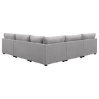 Coaster Cambria 5-Piece Sectional, Grey
