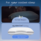 Coop Home Goods Eden Cool+ Cut-Out Adjustable Pillow Queen With Cooling Gel & Shoulder Cut-Out For Head Support, Side Sleeper Pi