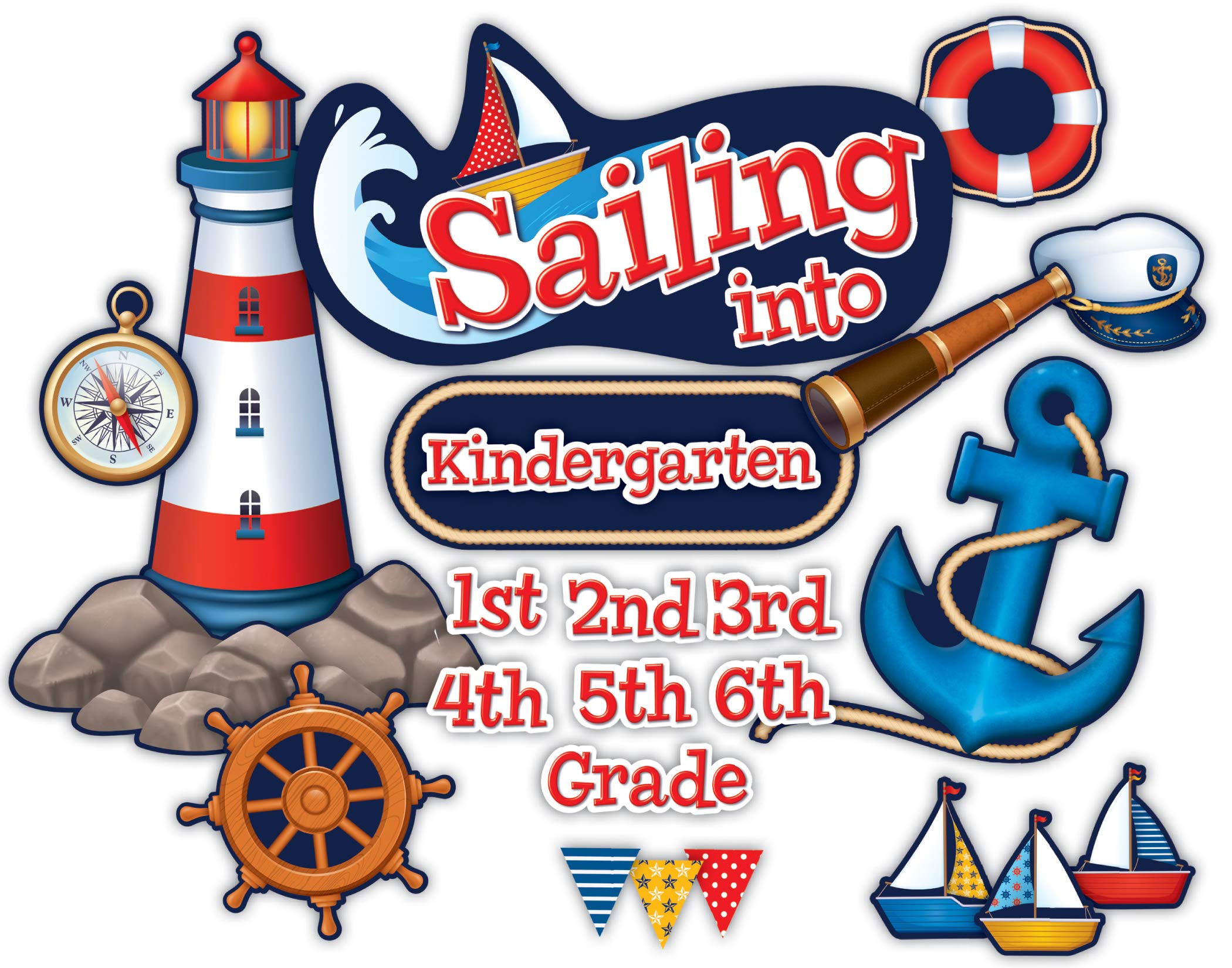 Teacher Created Resources Sailing Into Bulletin Board Display Set