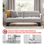 Annkut Bed Risers 12 Inch Heavy Duty,Elevation In Heights 1,2,3,4,5,6,7,8,9,10,11,12 Inch,Adjustable Furniture Risers For Chair
