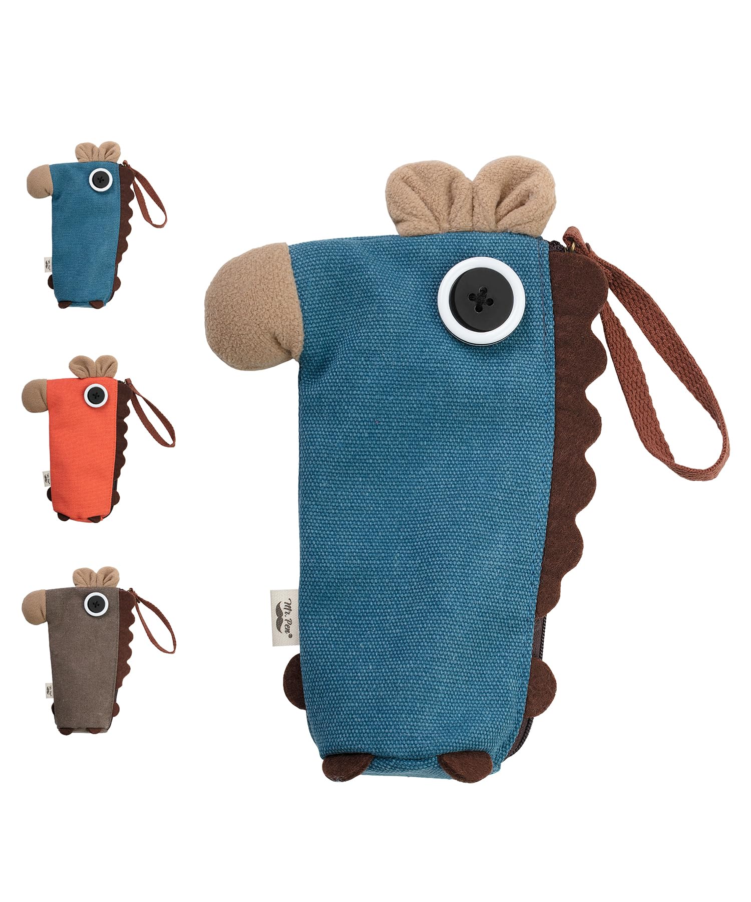 Mr. Pen- Standing Pencil Case, Animal Pencil Pouch, Blue Donkey, Kids Pencil Case For Kids, Stand Up Pencil Case, Cute Pencil Po