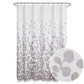 Maytex Sylvia Printed Faux Silk Fabric Shower Curtain, Purple, 70 X 72 Inches