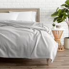 Bare Home Polar Fleece Blanket - King Blanket - Light Grey - Warm & Cozy - Premium Fleece Blanket - Blanket For Bed, Sofa, Campi