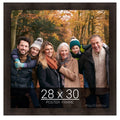 wallsthatspeak 28x30 Espresso Brown Picture Frame for Puzzles Posters Photos or Artwork