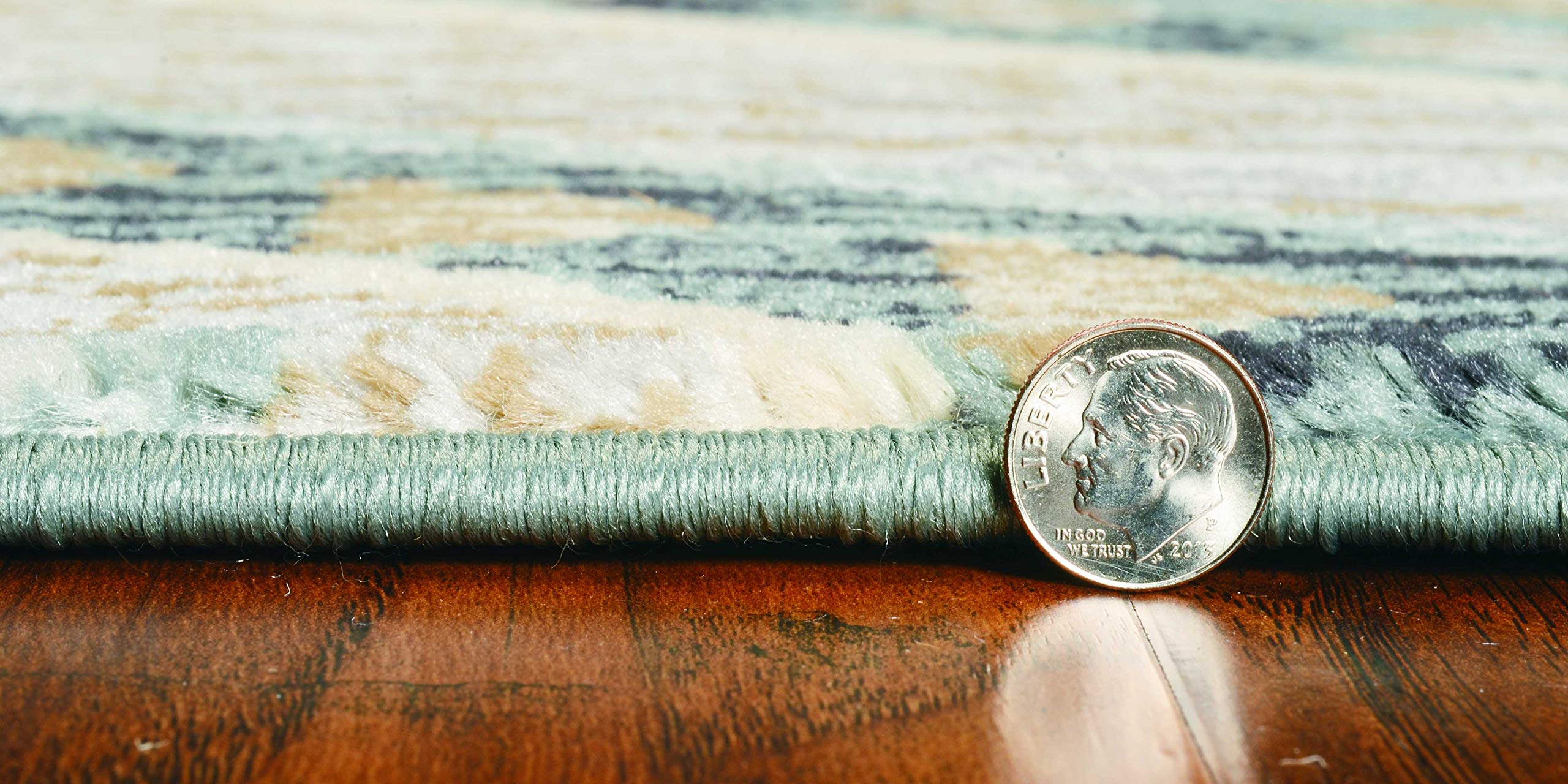HomeRoots 8' X 10' Seafoam Lodge Area Rug
