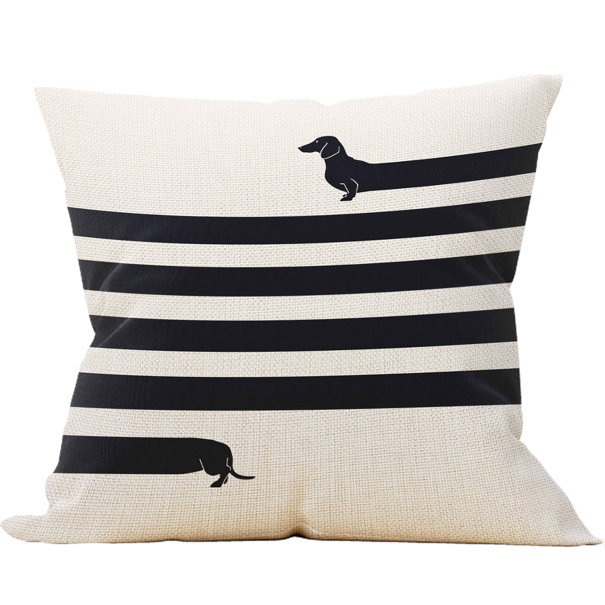 Mancheng-Zi Dachshund Gifts, Dachshund Pillow Covers 18X18,Dachshund Gifts For Women,Dachshund Mom Gifts,Dachshund Decor, Reserv