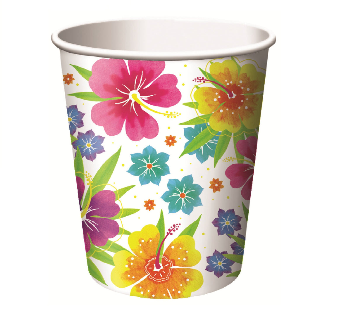 Another Dream Tropical Luau Hawaiian Summer Theme Party Pack Tableware For 50 Guests Plates, Napkins, And Cups