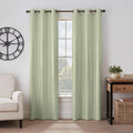 Eclipse Gabriella Grommet Top Curtains for Bedroom, Single Panel, 40'' x 84'', Sage