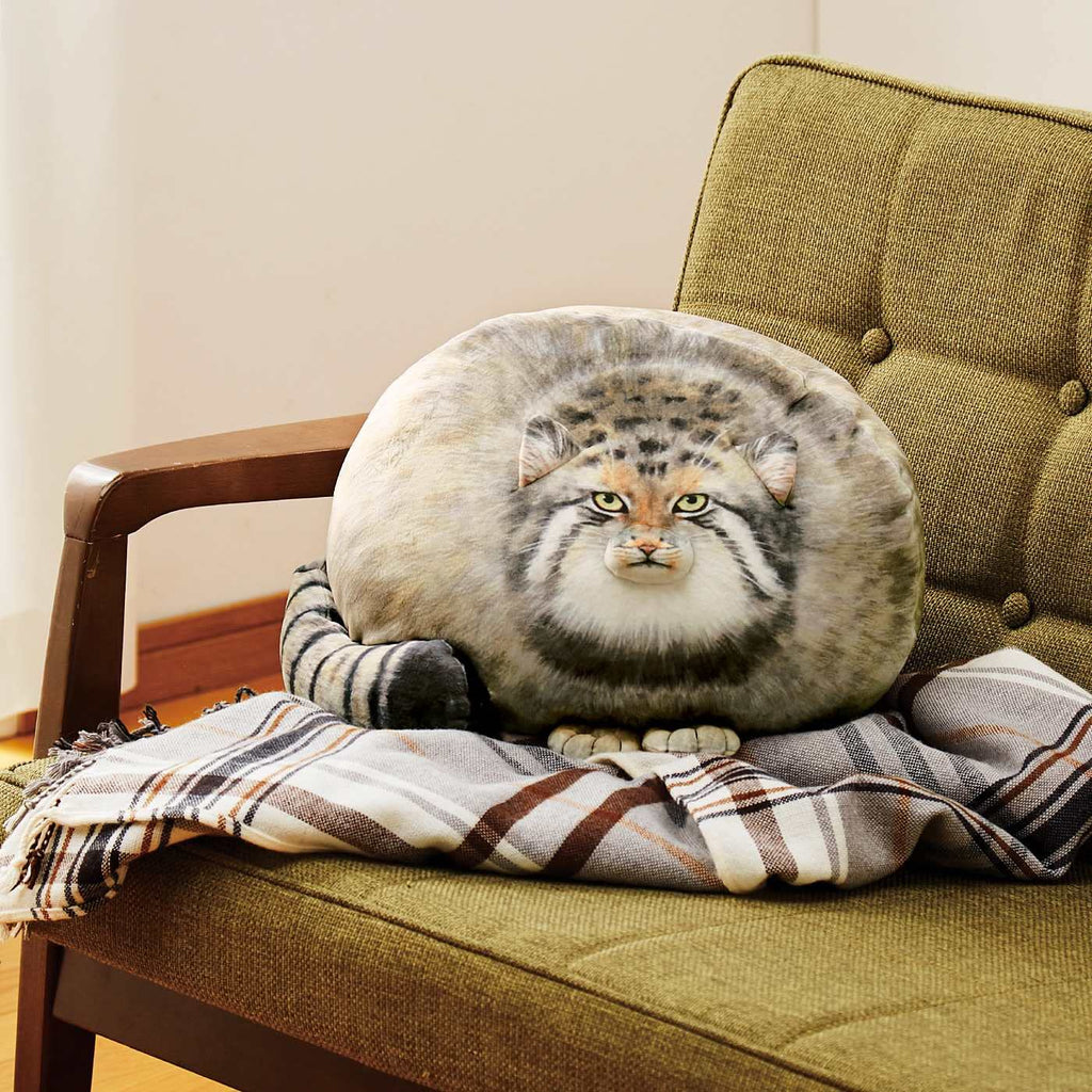 Sew Butiful Steppe Cat Plush, Cat Stuffed Animal 35Cm/14Inch, Pallas Cat Plush Pillow, Cute Plushies For Girls, Soft Plush Pillo