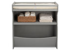 Delta Children 2-in-1 Changing Table & Storage Unit, Grey, Pine Wood, 34.25x18.75x35 Inch, Model 530240-026