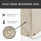 Crosley Furniture Patio Furniture Covers, Waterproof 7-Piece Cover Set For Outdoor Sectional Sofa Sets, Tan