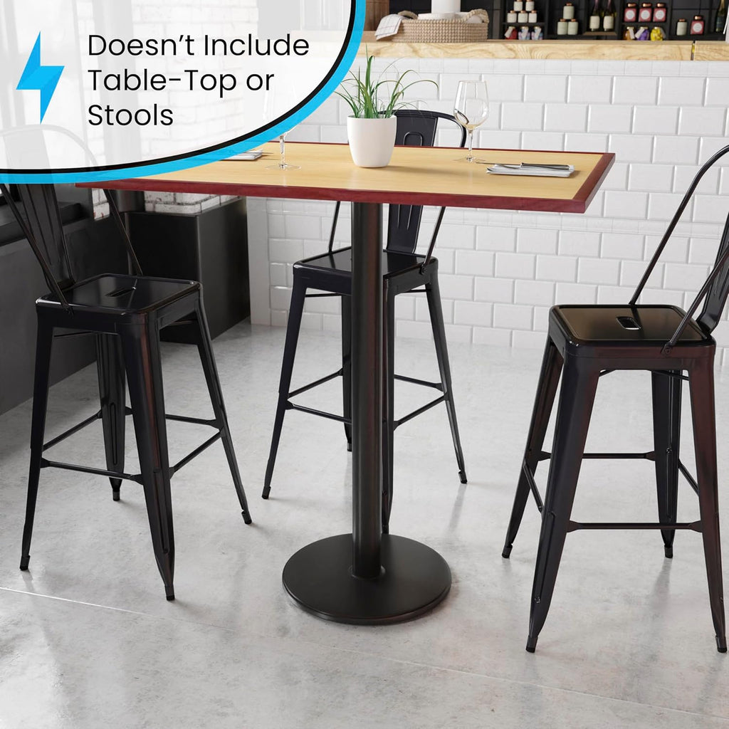 18 Round Restaurant Table Base with 3 Dia. Bar Height Column