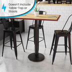 18 Round Restaurant Table Base with 3 Dia. Bar Height Column