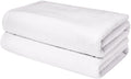 Amazon Basics - 2 Piece Quick-Dry Oversize Bath Towel, 100% Cotton, White, 62 x 30