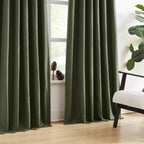 102 Inch Pinch Pleated Drapes 2 Panels Set, Back Tab Ceiling Curtains For Track System, Privacy Assured Thermal Insulated Curtai