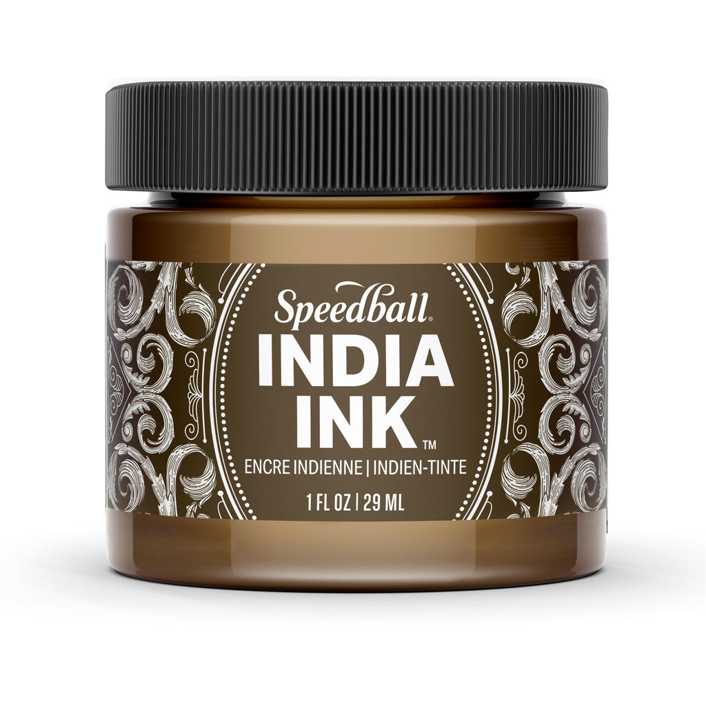 Speedball India Ink, Sepia, 1-Ounce