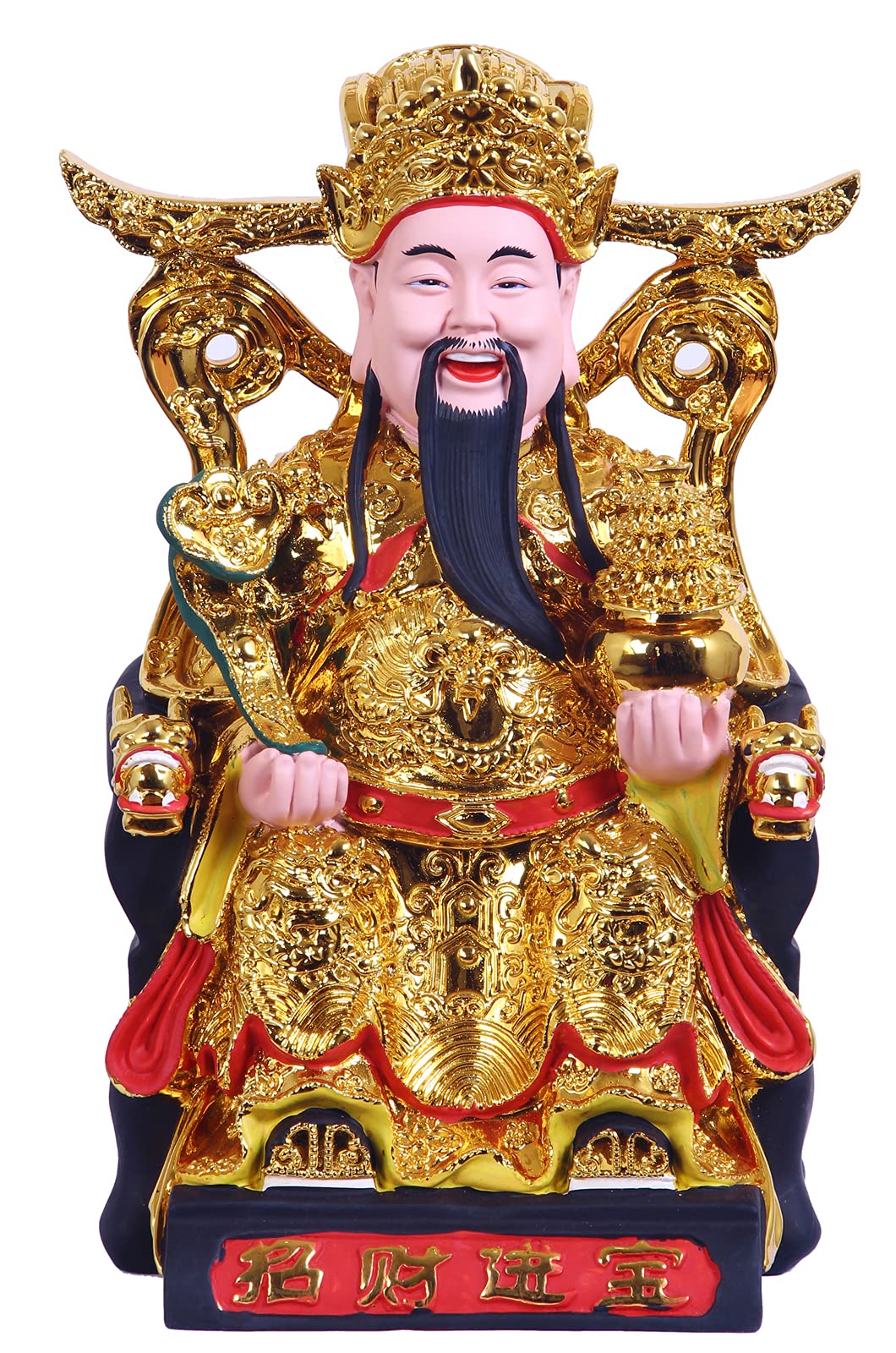 ART PARK CAI Shen Statue, Caishen, Wencaishen, God of Fortune, God of Wealth, Zhao CAI, Feng Shui Decor, Feng Shui Gift, Chinese