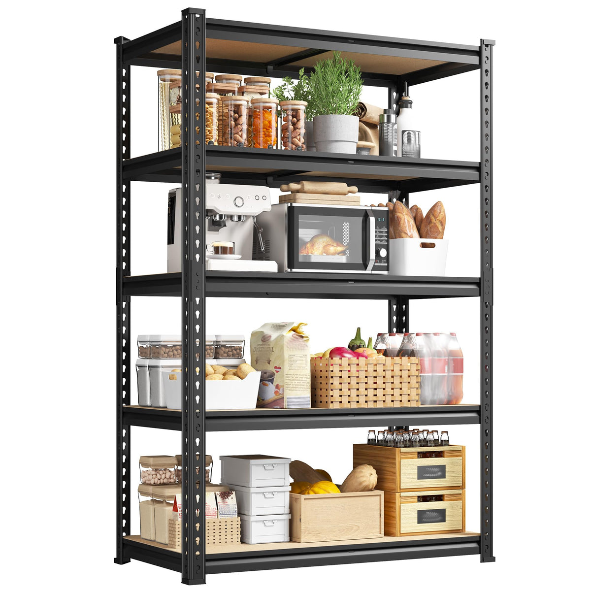 DurayLoly Shelving Unit,15.75 D31.55 W63.05 H Shelves for Kitchen