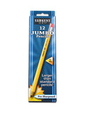 Sargent Art 4 X 3Pk Jumbo Pencils, Total 12 Class Pack, Beginner Yellow Pencils, Mega Size, Non-Toxic