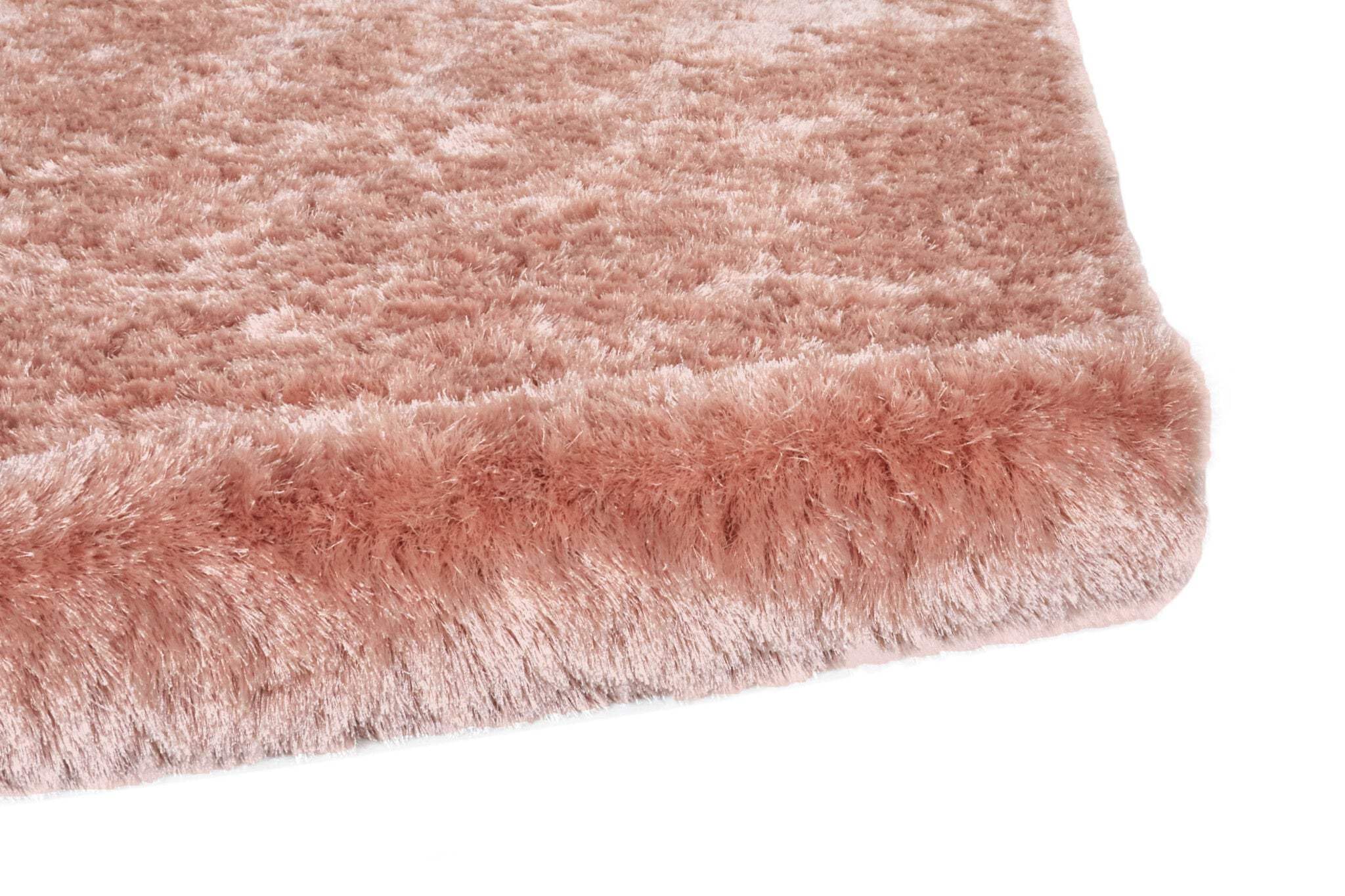 HomeRoots 510946 10 ft. Shag Tufted Handmade Round Rug Pink
