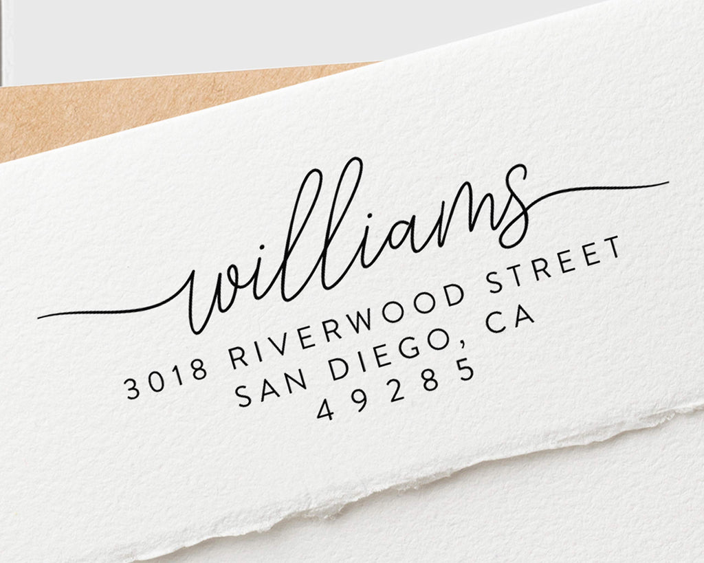 Stamp By Me | Custom Return Address Stamp - Up To 3 Designs To Choose | Personalized Self-Inking Stamp | Custom Address Stamp |
