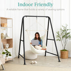 Best Choice Products Hammock Chair Stand, 75In Tall Heavy Duty Indoor Outdoor Steel Hanging Base W/Hardware - Stand Only