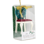 Roman 3.5 Inch Tall Chair With Wreath Memorial Ornament Holiday Tradition