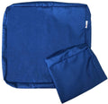 Qqbed 6 Pack Outdoor Patio Chair Water-Resistant Cushion Pillow Seat Covers 25'X25'X5' - Replacement Covers Only (Navy Blue,