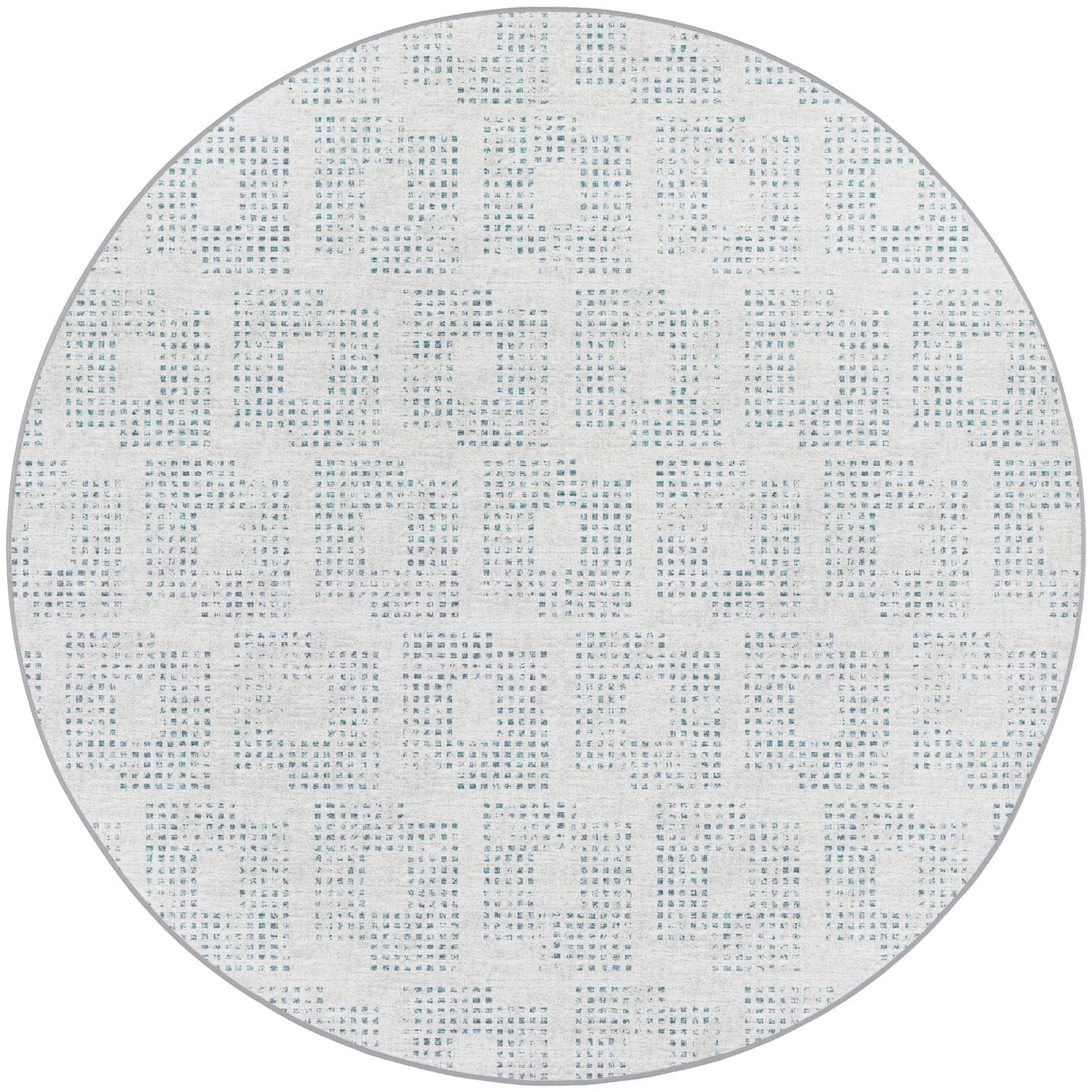 Delano Da1 Gray Transitional Rug Round 4' X 4'