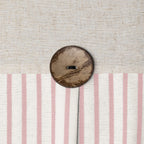 Awellife Pink Shower Curtain Farmhouse Linen Button Beige Shower Curtains,Linen And Cotton Woven Fabric,Country Style (72' L X 72' W)