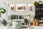 27X40 Natural Wood With White Mat | 30X43 Frame Matted To 27X40 | Display Your Picture Under Uv Acrylic Shatter Guard Front, Wit