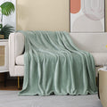 JIAHANNHA Saga Green Throw Blanket Fleece Blanket 60x80,Super Soft Cozy Plush Throw Blanket for Couch Sofa Bed,Warm and Lightwei