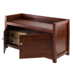 Winsome Wood Charleston Bench, Walnut