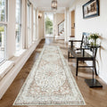 Lahome Oriental Kitchen Runner,2.5x10 Washable Hallway Runner Non-Slip Rug Runners for Hallways 10ft,Ultra-Thin Soft Rug Boho In